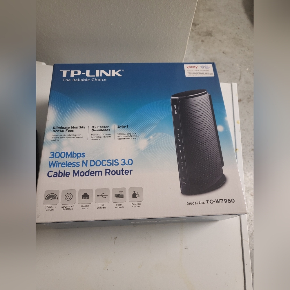 TP-Link Wireless Cable Modem Router 300 Mbps NIB